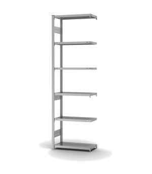 Fachbodenregal Anbauregal ORION PLUS, 2.500×750×300 mm, verzinkt