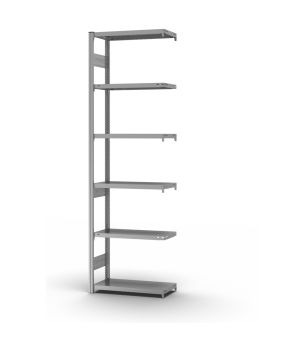 Fachbodenregal Anbauregal ORION PLUS, 2.500×750×300 mm, verzinkt