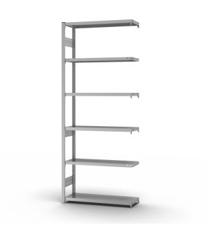 Fachbodenregal Anbauregal ORION PLUS, 2.500×1.000×300 mm, verzinkt