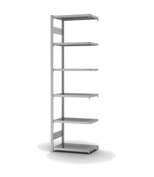 Fachbodenregal Anbauregal ORION PLUS, 2.500×750×400 mm, verzinkt