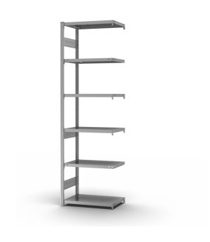 Fachbodenregal Anbauregal ORION PLUS, 2.500×750×400 mm, verzinkt