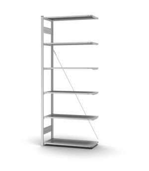 Profi-Lagerregal Anbauregal ORION PLUS, 2.500×1.000×400 mm, verzinkt