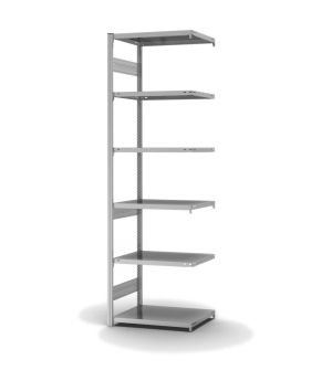 Fachbodenregal Anbauregal ORION PLUS, 2.500×750×500 mm, verzinkt