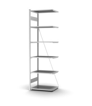 Profi-Lagerregal Anbauregal ORION PLUS, 2.500×750×500 mm, verzinkt