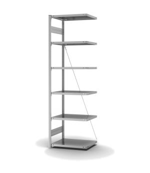 Fachbodenregal Anbauregal ORION PLUS, 2.500×750×500 mm, verzinkt
