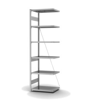 Fachbodenregal Anbauregal ORION PLUS, 2.500×750×500 mm, verzinkt