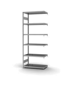 Wannenbodenregal Anbauregal ORION PLUS, 2.500×1.000×500 mm, verzinkt