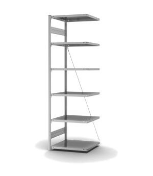 Fachbodenregal Anbauregal ORION PLUS, 2.500×750×600 mm, verzinkt