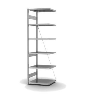 Fachbodenregal Anbauregal ORION PLUS, 2.500×750×600 mm, verzinkt