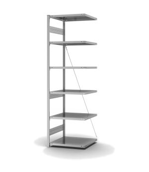 Fachbodenregal Anbauregal ORION PLUS, 2.500×750×600 mm, verzinkt