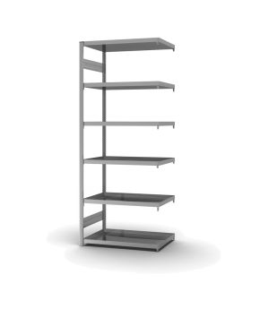 Wannenbodenregal Anbauregal ORION PLUS, 2.500×1.000×600 mm, verzinkt