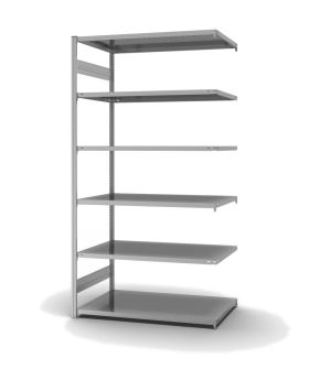Fachbodenregal Anbauregal ORION PLUS, 2.500×1.300×800 mm, verzinkt
