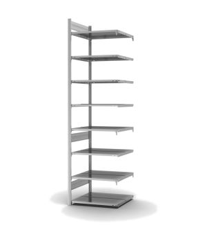 Aktenregal Anbauregal ORION PLUS, 2.700×750×600 mm, verzinkt