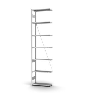 Profi-Lagerregal Anbauregal ORION PLUS, 3.000×750×300 mm, verzinkt
