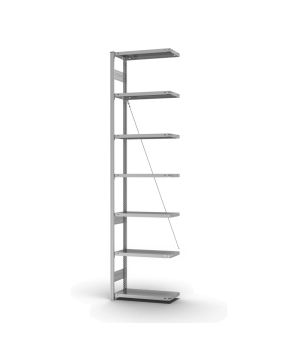 Fachbodenregal Anbauregal ORION PLUS, 3.000×750×300 mm, verzinkt