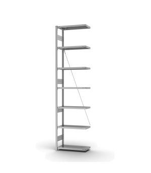 Fachbodenregal Anbauregal ORION PLUS, 3.000×750×300 mm, verzinkt