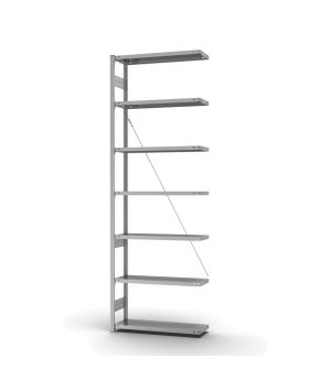 Fachbodenregal Anbauregal ORION PLUS, 3.000×1.000×300 mm, verzinkt