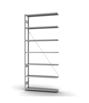 Fachbodenregal Anbauregal ORION PLUS, 3.000×1.300×300 mm, verzinkt