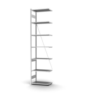 Profi-Lagerregal Anbauregal ORION PLUS, 3.000×750×400 mm, verzinkt
