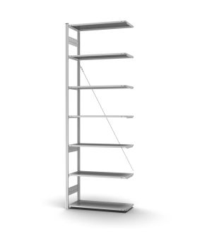 Profi-Lagerregal Anbauregal ORION PLUS, 3.000×1.000×400 mm, verzinkt
