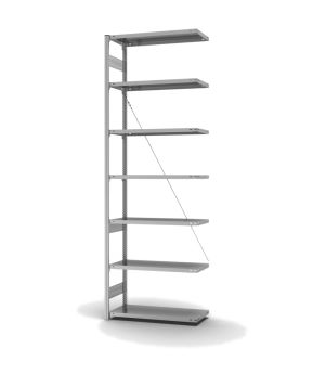 Fachbodenregal Anbauregal ORION PLUS, 3.000×1.000×400 mm, verzinkt