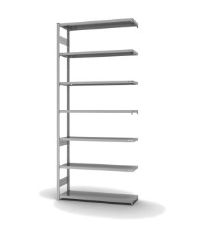 Fachbodenregal Anbauregal ORION PLUS, 3.000×1.300×400 mm, verzinkt