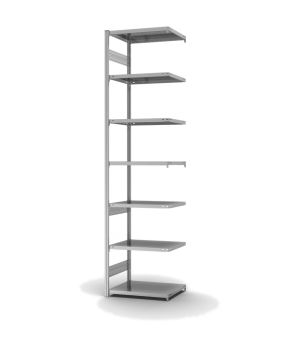 Fachbodenregal Anbauregal ORION PLUS, 3.000×750×500 mm, verzinkt