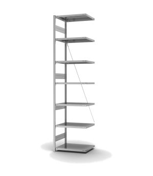 Fachbodenregal Anbauregal ORION PLUS, 3.000×750×500 mm, verzinkt