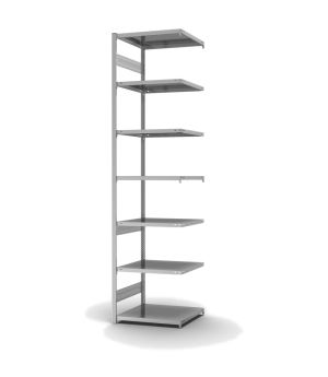 Fachbodenregal Anbauregal ORION PLUS, 3.000×750×600 mm, verzinkt