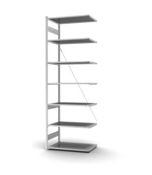 Profi-Lagerregal Anbauregal ORION PLUS, 3.000×1.000×600 mm, verzinkt