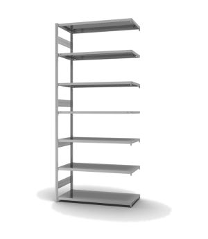 Fachbodenregal Anbauregal ORION PLUS, 3.000×1.300×600 mm, verzinkt