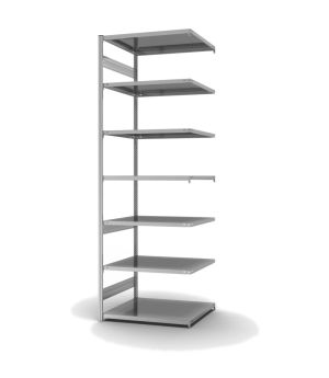 Fachbodenregal Anbauregal ORION PLUS, 3.000×1.000×800 mm, verzinkt