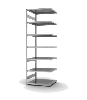 Fachbodenregal Anbauregal ORION PLUS, 3.000×1.000×800 mm, verzinkt