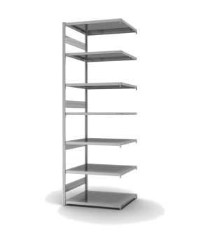 Fachbodenregal Anbauregal ORION PLUS, 3.000×1.000×800 mm, verzinkt