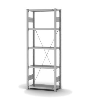 Fachbodenregal Grundregal ORION PLUS, 2.000×750×300 mm, verzinkt