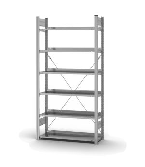 Aktenregal Grundregal ORION PLUS, 2.000×1.000×300 mm, verzinkt