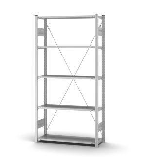 Profi-Lagerregal Grundregal ORION PLUS, 2.000×1.000×300 mm, verzinkt