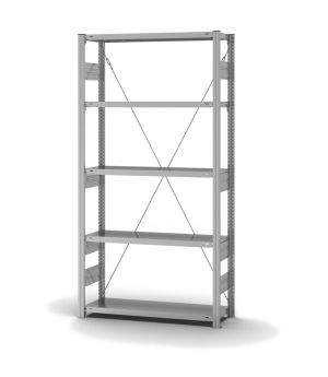 Fachbodenregal Grundregal ORION PLUS, 2.000×1.000×300 mm, verzinkt