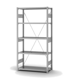 Fachbodenregal Grundregal ORION PLUS, 2.000×1.000×400 mm, verzinkt