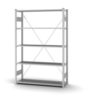 Profi-Lagerregal Grundregal ORION PLUS, 2.000×1.300×400 mm, verzinkt