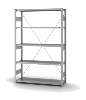 Fachbodenregal Grundregal ORION PLUS, 2.000×1.300×400 mm, verzinkt
