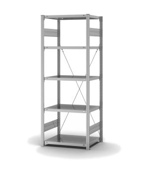 Fachbodenregal Grundregal ORION PLUS, 2.000×750×500 mm, verzinkt