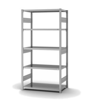 Fachbodenregal Grundregal ORION PLUS, 2.000×1.000×500 mm, verzinkt