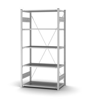 Profi-Lagerregal Grundregal ORION PLUS, 2.000×1.000×500 mm, verzinkt