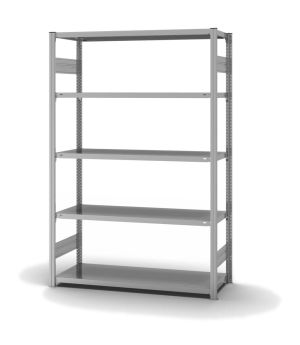 Fachbodenregal Grundregal ORION PLUS, 2.000×1.300×500 mm, verzinkt