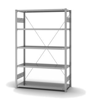 Fachbodenregal Grundregal ORION PLUS, 2.000×1.300×500 mm, verzinkt