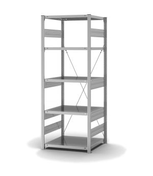 Fachbodenregal Grundregal ORION PLUS, 2.000×750×600 mm, verzinkt