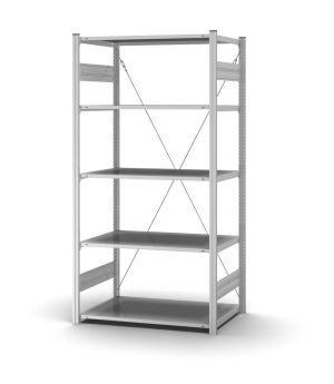 Profi-Lagerregal Grundregal ORION PLUS, 2.000×1.000×600 mm, verzinkt