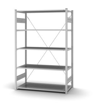 Profi-Lagerregal Grundregal ORION PLUS, 2.000×1.300×600 mm, verzinkt