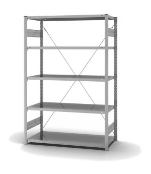 Fachbodenregal Grundregal ORION PLUS, 2.000×1.300×600 mm, verzinkt